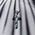 Metal Hollowed Cross Necklace