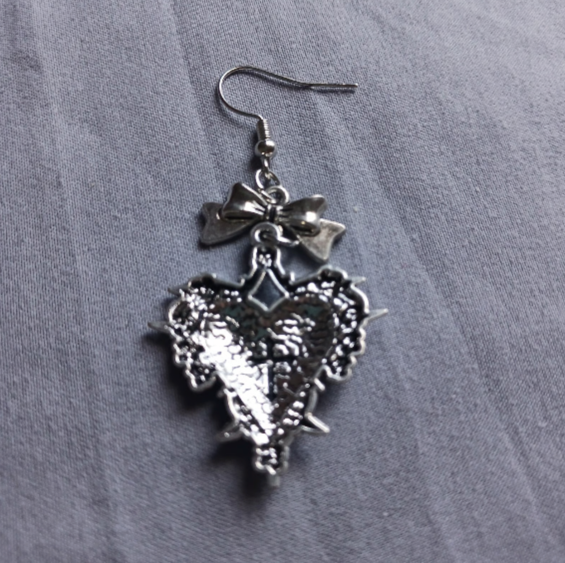 Purple Goth Earrings
