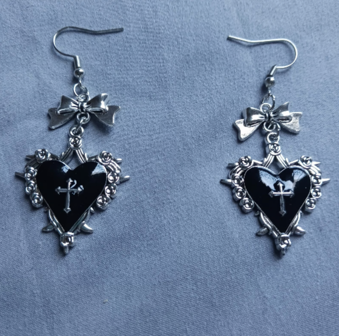 Purple Goth Earrings